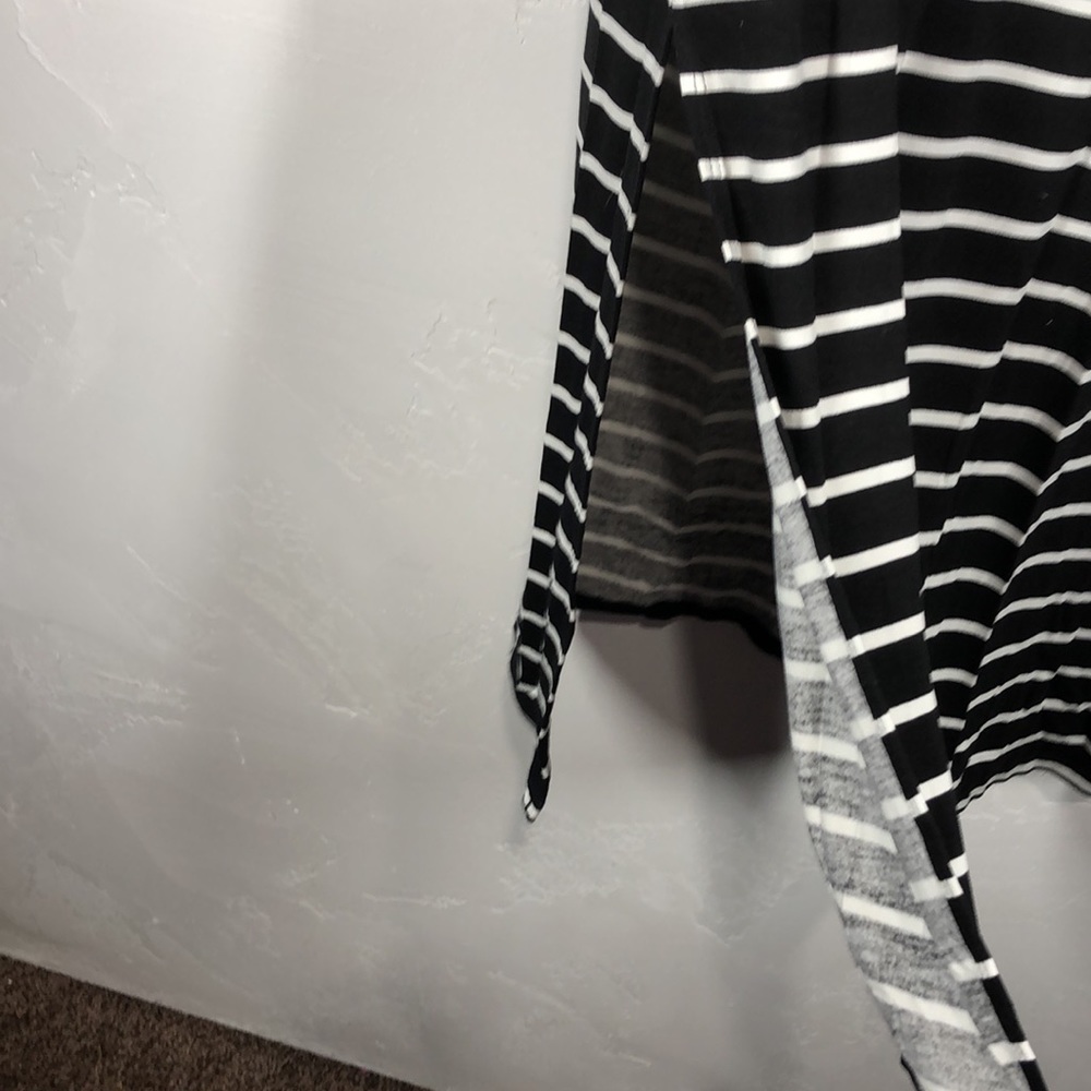 NWT a.n.a black and white stripe maxi skirt medium - Picture 4 of 11